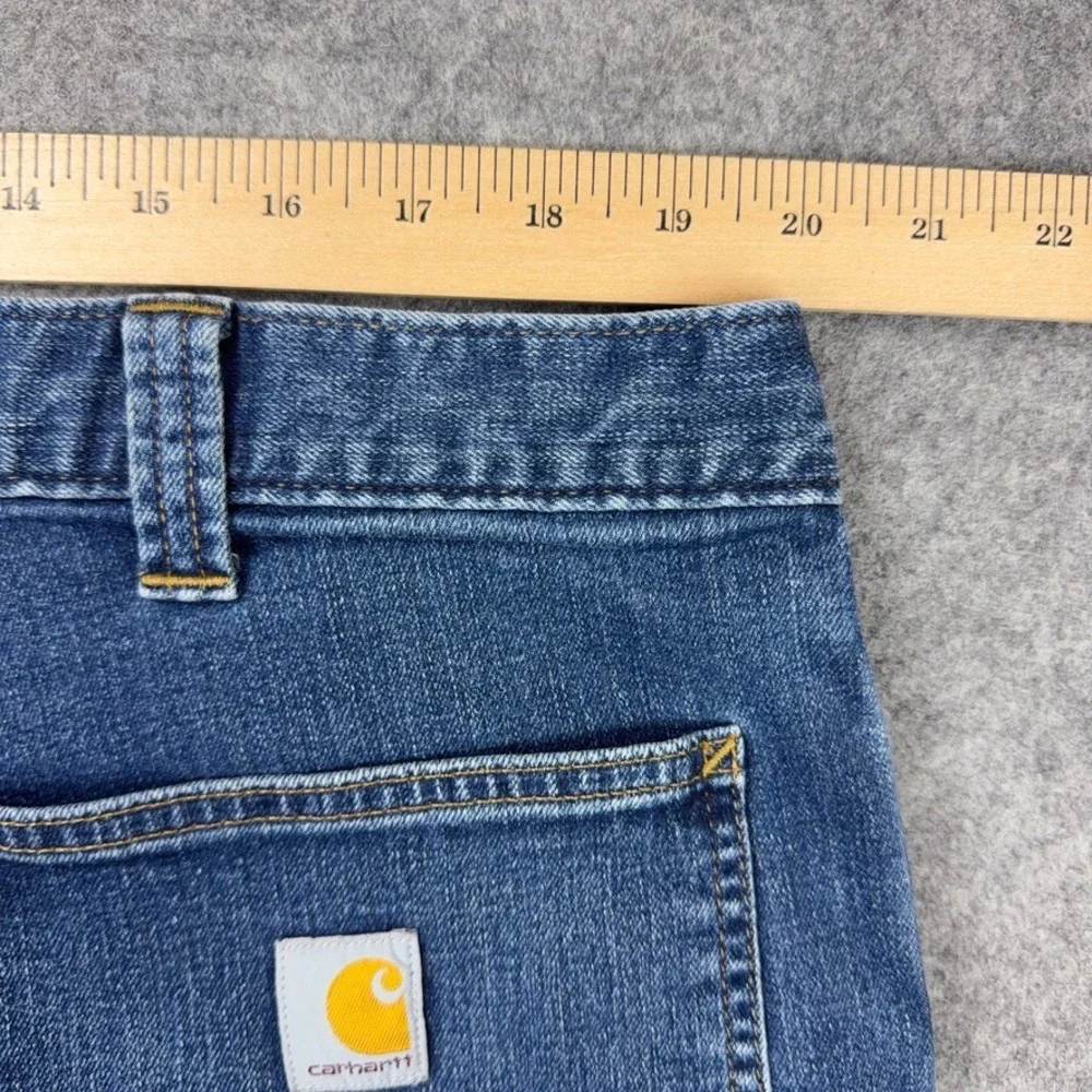 Carhartt Jeans Men 42x32 Blue Rugged Flex Relaxed Fit Utility Carpenter Workwear